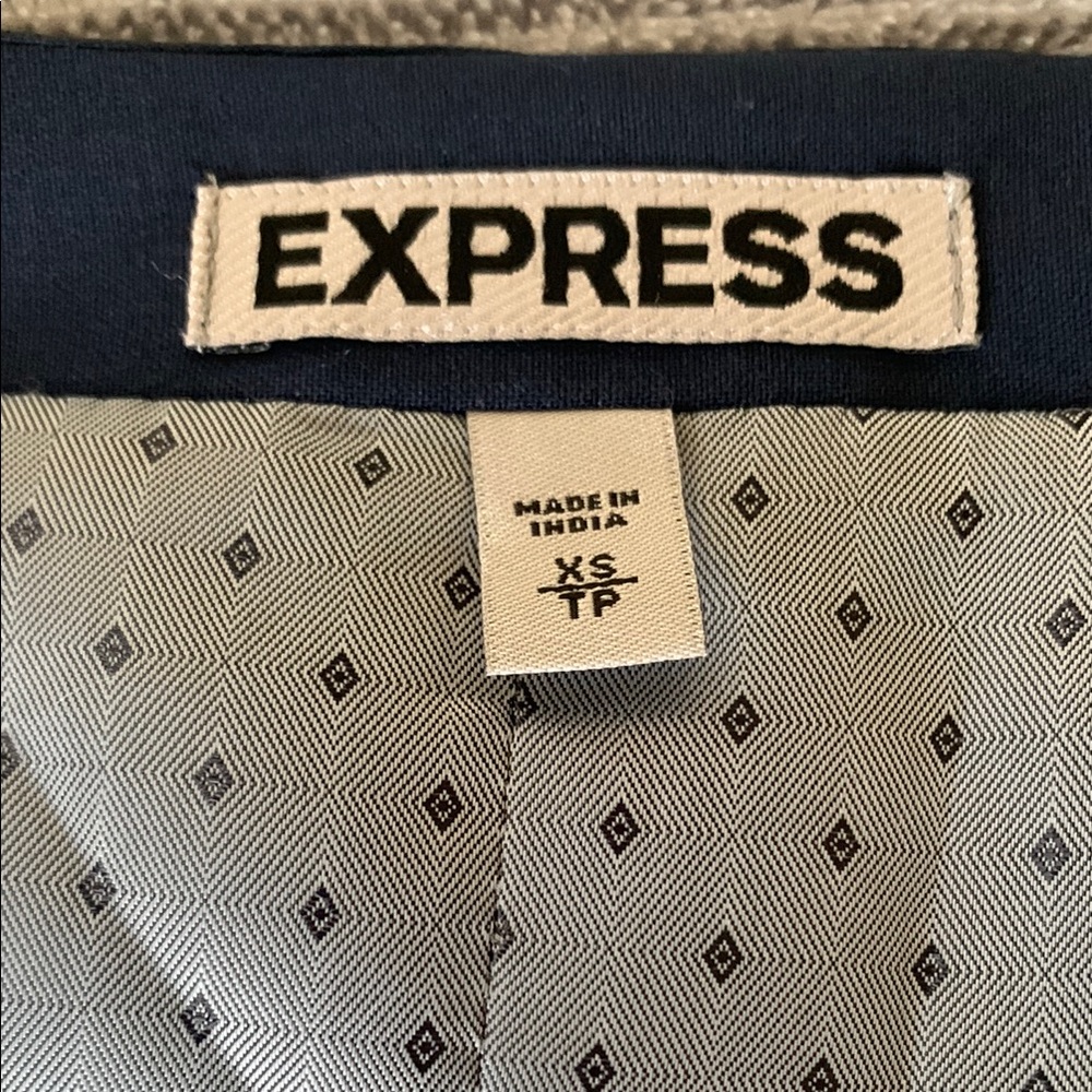 Express Navy Blue Men's Vest - Picture 2 of 5
